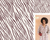 Baumwoll Popelin Animal Stripes Fibre Mood